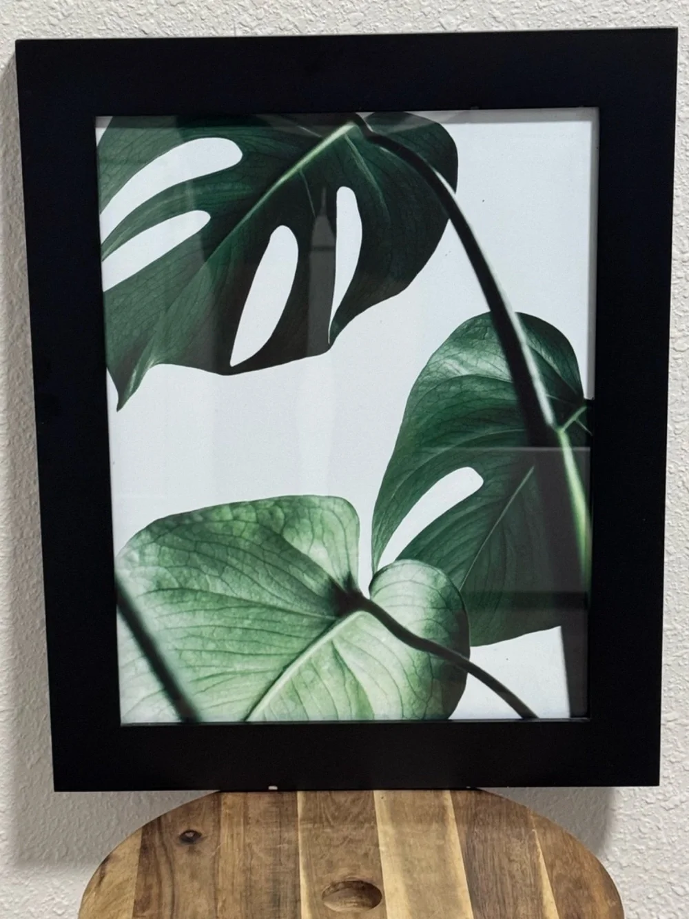 Threshold Black Gallery Frame 11x14 & Custom Giclee Botanical Monstera Leaf Art